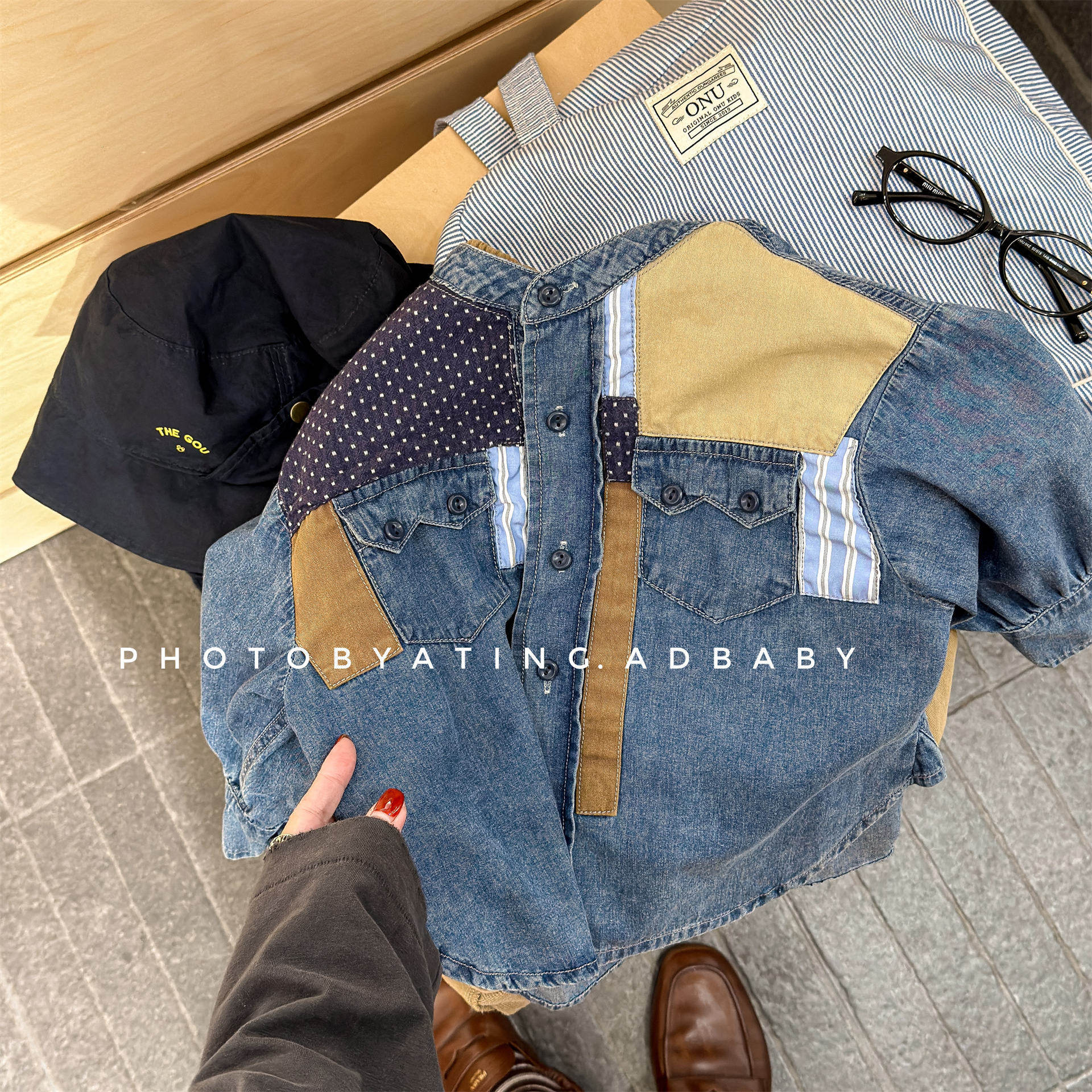 2026春季童装新款儿童韩版牛仔补丁衬衫女童男童春装衬衣上衣,童装/婴儿装/亲子装,儿童牛仔外套,淘宝优惠券,粉丝福利购,淘宝优惠卷