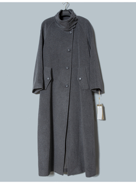 MAV高端羊绒品牌专柜价16880宽松山羊绒+超细澳毛立领羊绒大衣冬