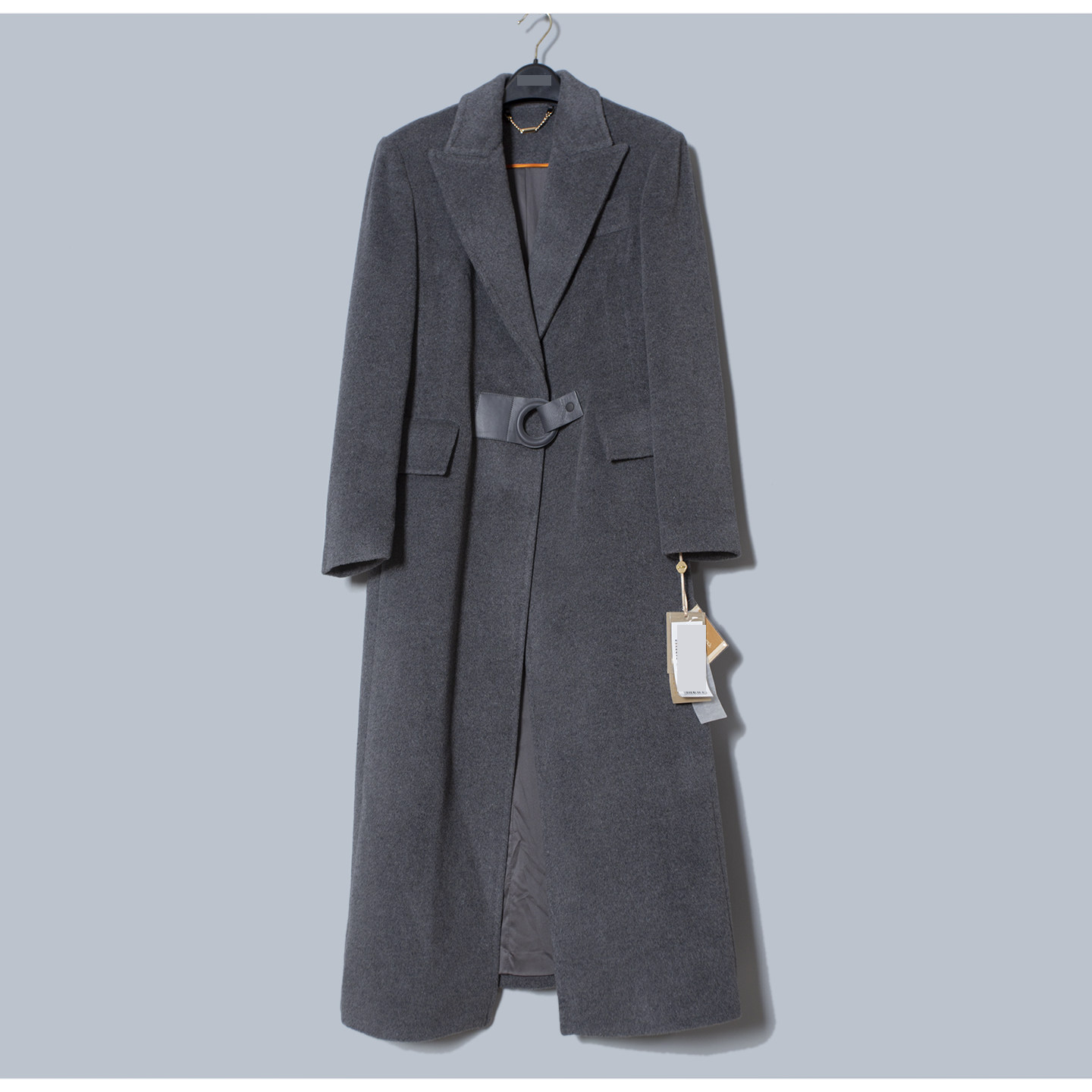 MAV高端羊绒品牌专柜t特卖16800气质款修身山羊绒+超细澳毛呢大衣