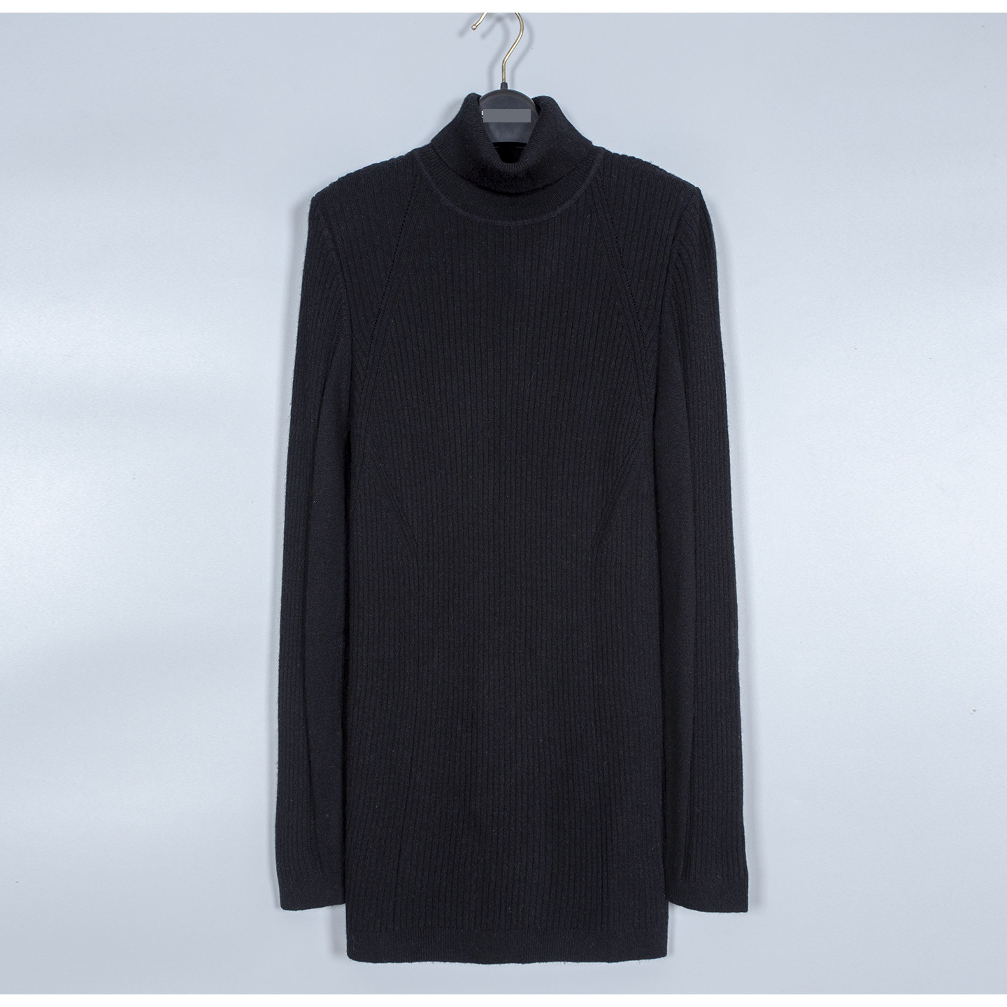 浅Q高端大牌女装折扣专柜正品特价秋冬羊毛羊绒中长高领毛衣毛衫