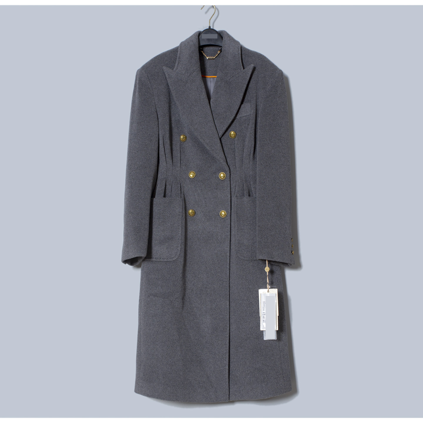 MAV高端羊绒品牌专柜特卖16880时尚修身柔软山羊绒+澳毛呢大衣冬