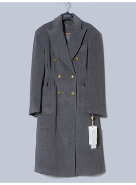 MAV高端羊绒品牌专柜特卖16880时尚修身柔软山羊绒+澳毛呢大衣冬