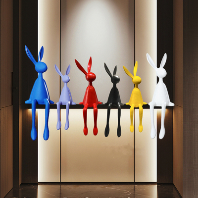 树脂装饰现代简约客厅兔子摆件