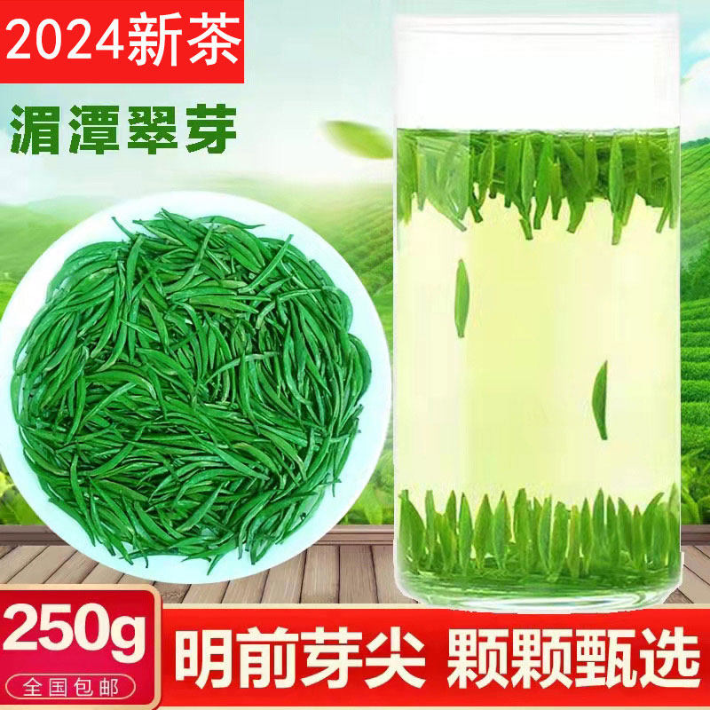 雀舌绿茶湄潭翠芽明前特级2023新茶散装贵州茶叶浓香型礼盒装250g