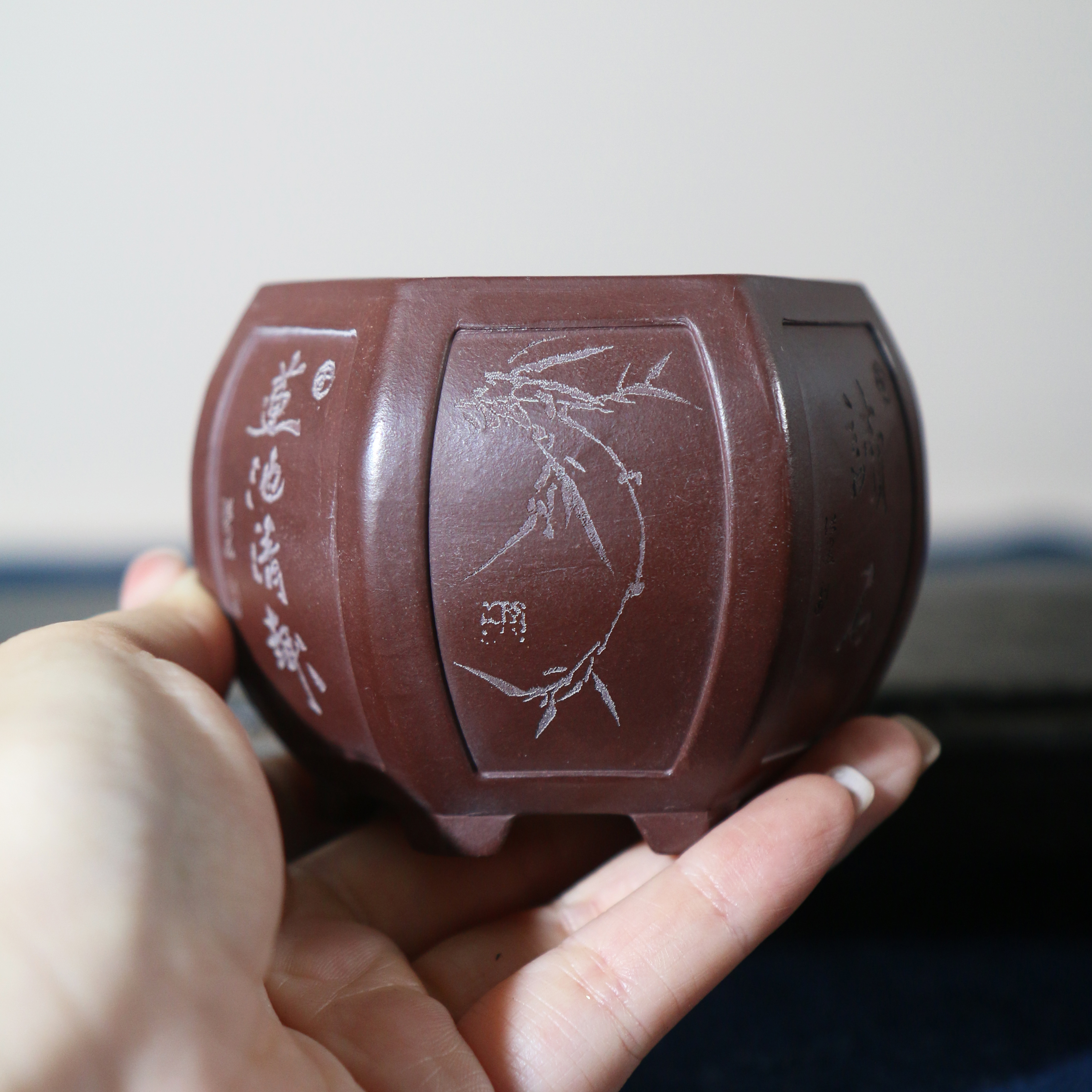 紫砂花盆微型手工盆景盆精品盆栽