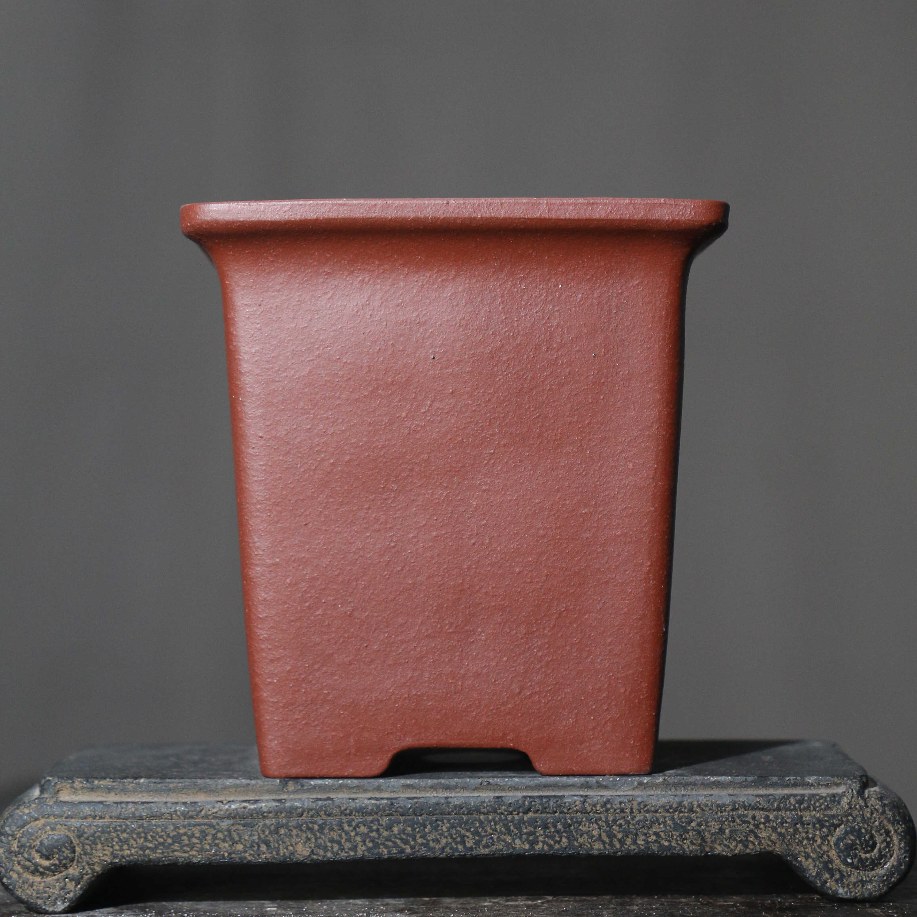 紫砂花盆四方正方形兰盆签筒兰花盆盆景盆客厅桩子张玉红制手工盆