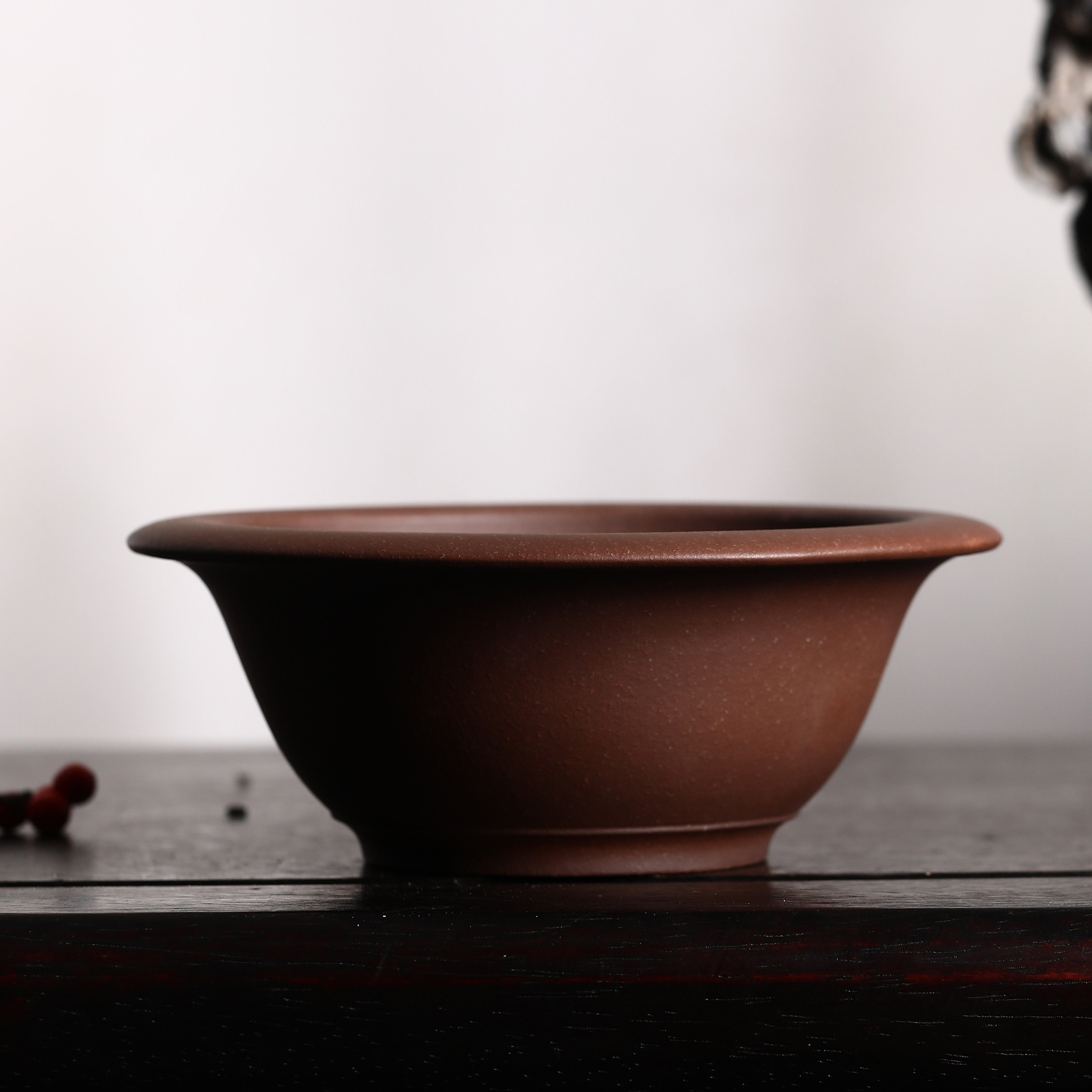 紫砂花盆陶瓷盆景盆陈建强名家手工盆原矿紫泥觅陶乡菖蒲盆收藏器