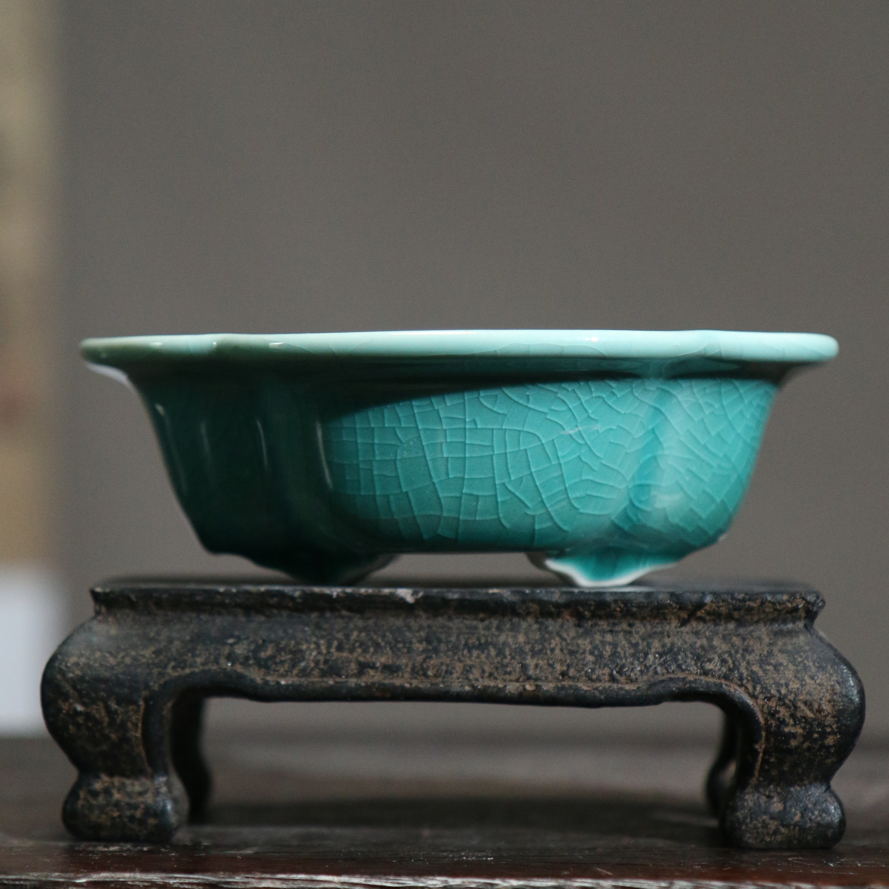 紫砂花盆陶瓷盆景盆木瓜