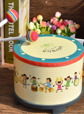 儿童乐器鼓男女孩小鼓打鼓玩具鼓打击乐器婴儿宝宝卡通地鼓1-3岁4