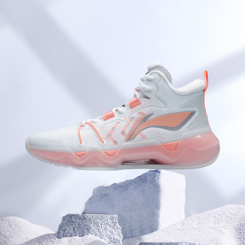 李宁正品男子新款42利刃2回弹缓震中帮耐磨实战舒适篮球鞋abar087