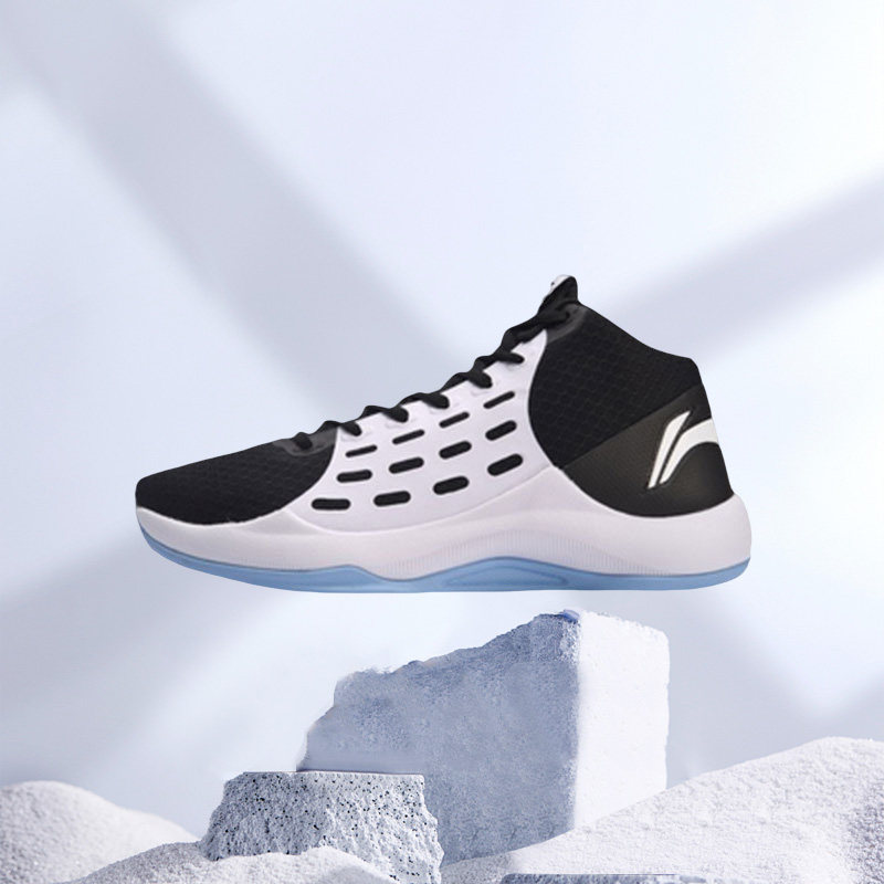 李宁篮球鞋男音速6团队版减震耐磨防滑透气男子中帮运动鞋abpn009