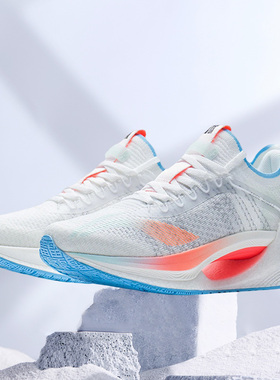 正品 李宁绝影 女子夏一体织 反光轻量减震弹速 跑步鞋 ARRS004-7