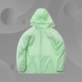 中国李宁风衣男女小童新款 开衫 长轻质连帽外套早秋运动服YFDR055