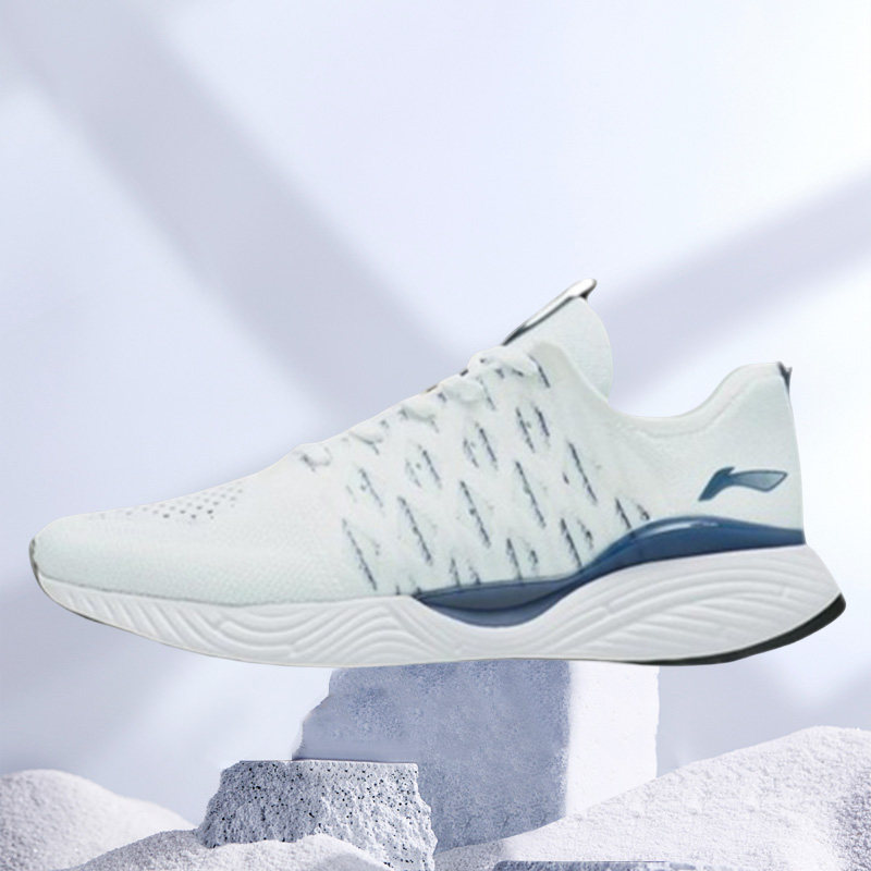 李宁跑步鞋男鞋SOFT一体织男士跑鞋休闲鞋子低帮运动鞋ARSR019