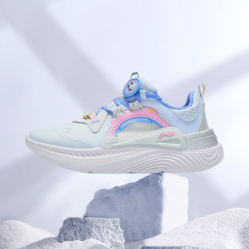 李宁休闲鞋女夏季新款星火网面透气42减震运动鞋正品aglr092