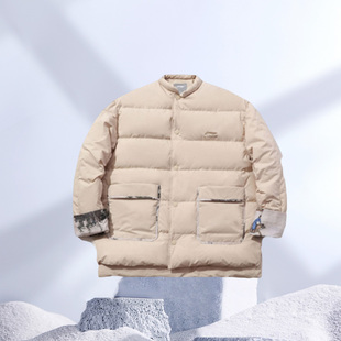 时尚 新品 保暖上衣AYMP323 男子短羽绒服冬季 李宁X故宫宝蕴楼联名款