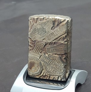 佐罗白铜902手雕做旧十一章煤油打火机 新品 铜化