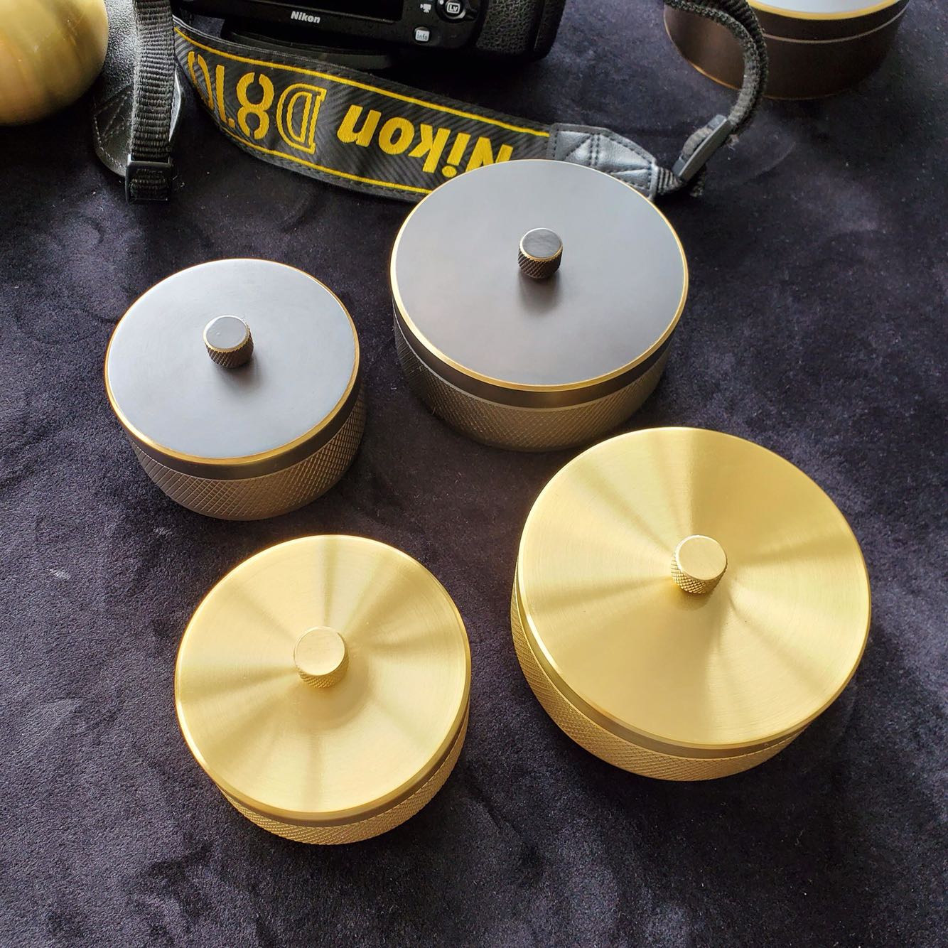 【铜化】原铜实心烟灰缸带盖免费刻字一体带凹槽两用型复古欧式男