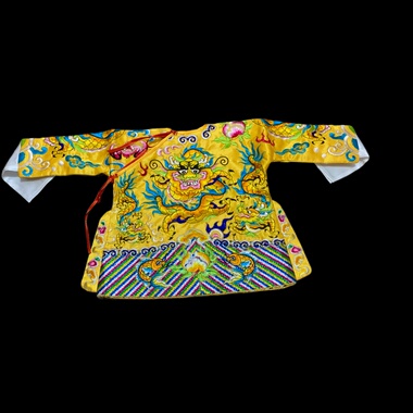 精品黄色龙袍软身佛像衣服佛袍神炮保生大帝玉皇大帝王母娘娘绣品