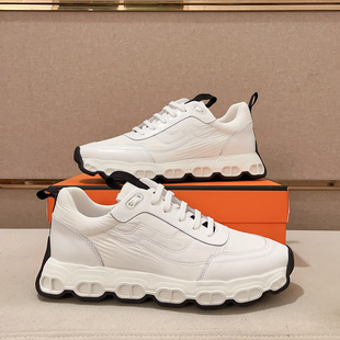 邦家尼欧洲站男鞋板鞋潮牌发型师厚底老爹鞋休闲单鞋透气布面鞋子