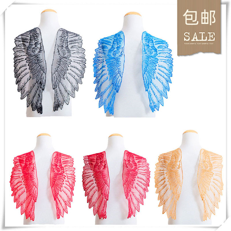 MAMASA翅膀对花刺绣包邮