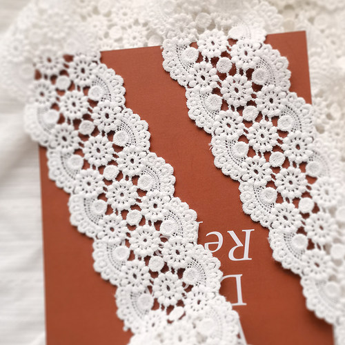 MAMASA全棉水溶厚花边