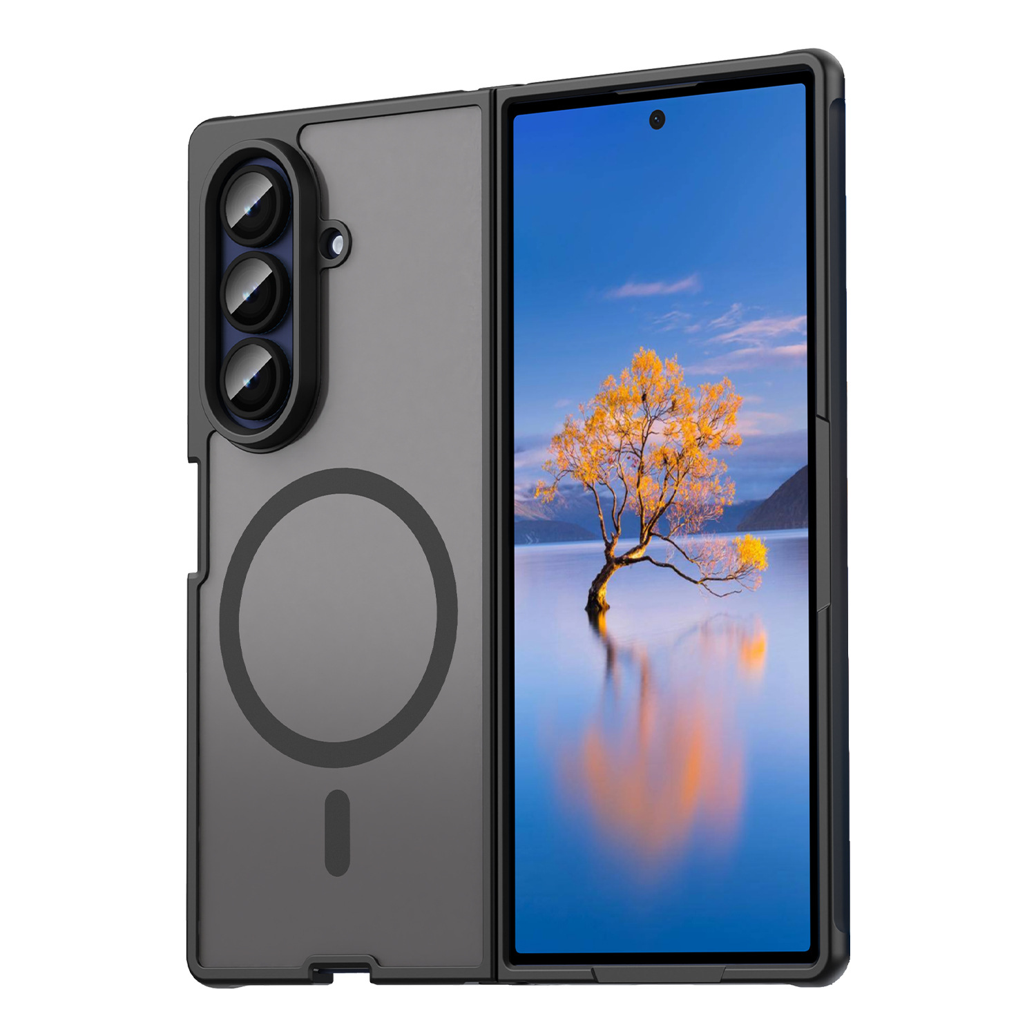 适用三星Galaxy Z Fold7磁吸手机壳 ZFold7超薄硅胶软全包边保护套magsafe透明7代磨砂壳折叠车载磁吸无线充