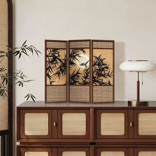 【墨竹图】桌面屏风摆件中国风摆画餐厅电视柜餐边柜复古装饰画