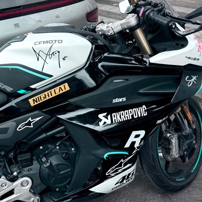 450SR车头拉花93签名版画改装