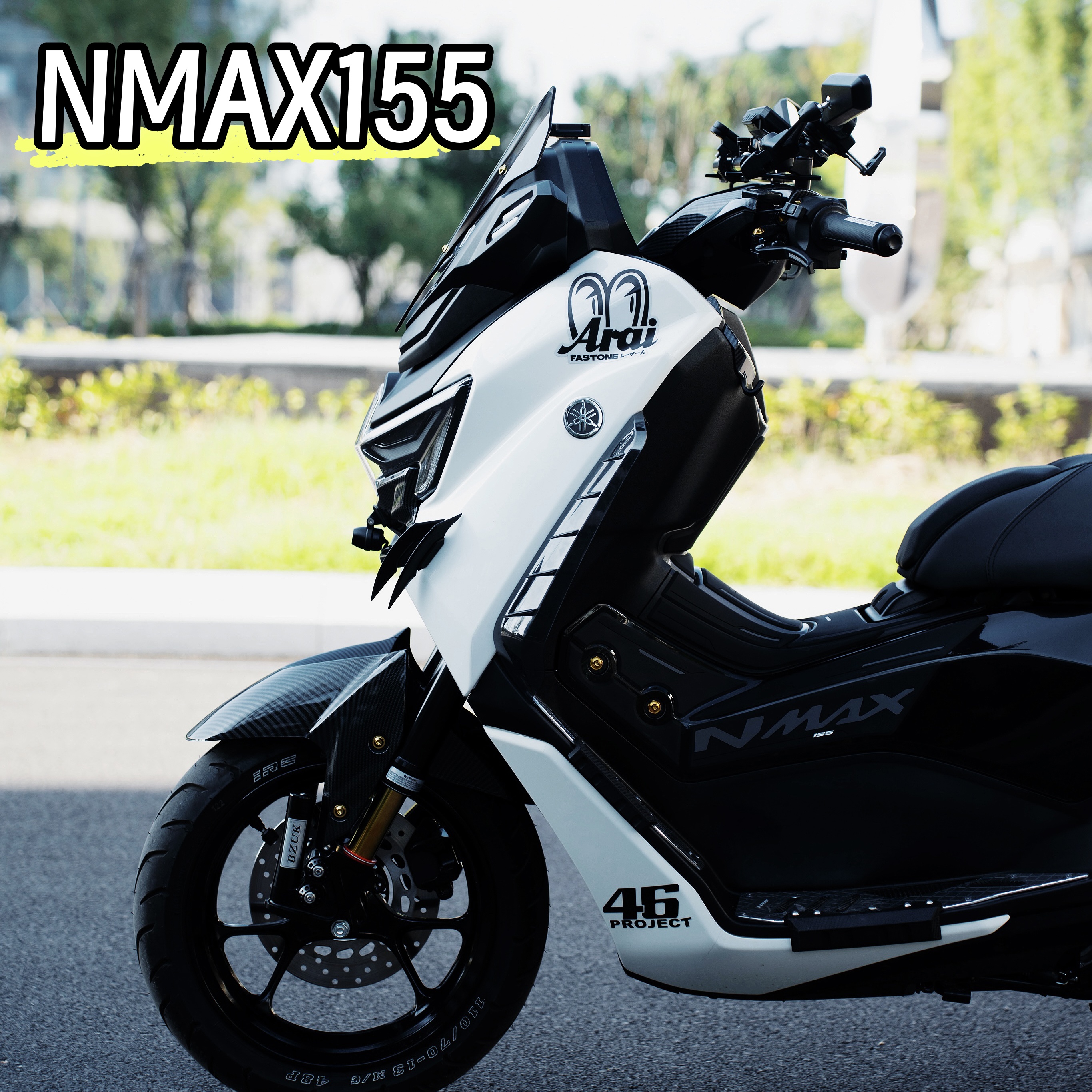 适用雅马哈NMAX155改装饰大眼睛