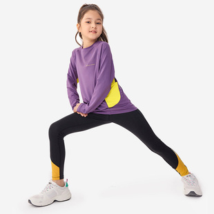 【抗紫外UPF50+】纯一良品女童中长款长袖T恤春秋 防晒运动衫轻薄