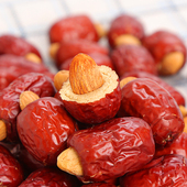 奶枣半成品奶枣原材料枣夹巴旦木枣夹杏仁5斤10斤浙江现货当天发