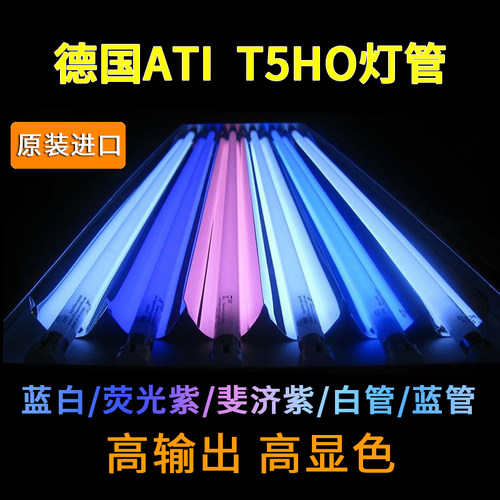 德国ATI T5HO灯管 蓝/白/蓝白/荧光紫/斐济紫 24W 39W 54W 80W