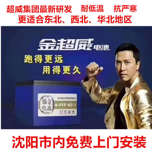 超威金超威系列铅酸电池蓄电瓶电动车电摩电三轮48V60V72V - 封面