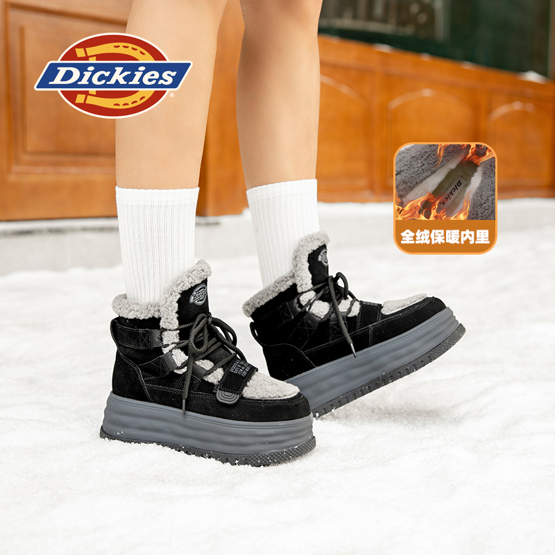 Dickes厚底雪地靴女2024年