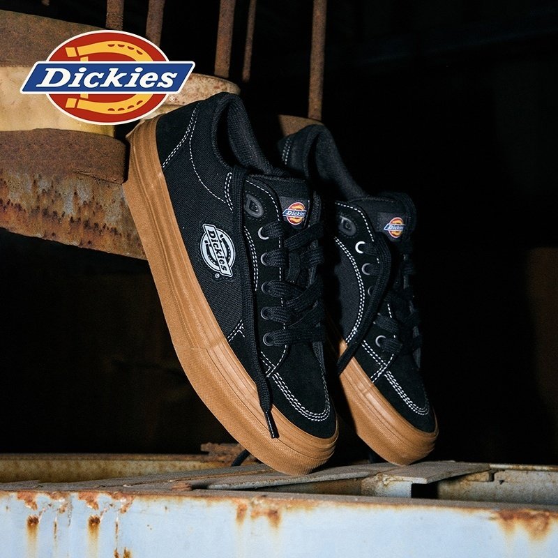 Dickies黑色情侣帆布鞋男款2026新款春季男鞋低帮鞋子休闲板鞋女,流行男鞋,帆布鞋,淘宝优惠券,粉丝福利购,淘宝优惠卷