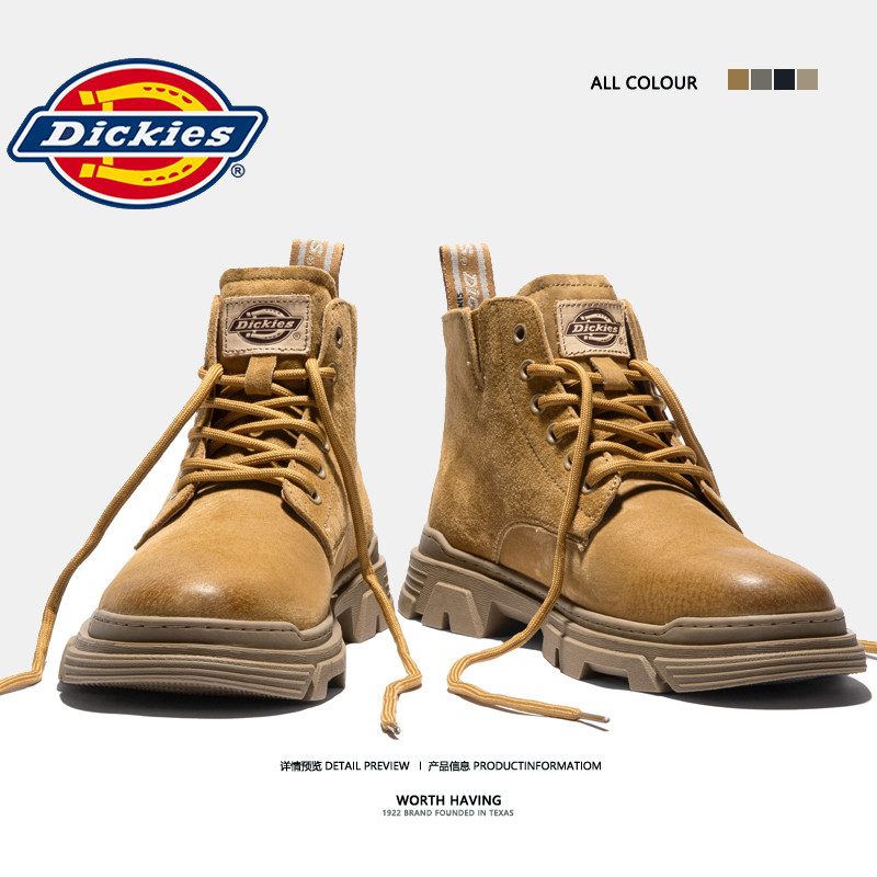 Dickies马丁靴男款工装靴英伦中帮沙漠靴户外靴子男高帮冬季男鞋,流行男鞋,时装靴,淘宝优惠券,粉丝福利购,淘宝优惠卷