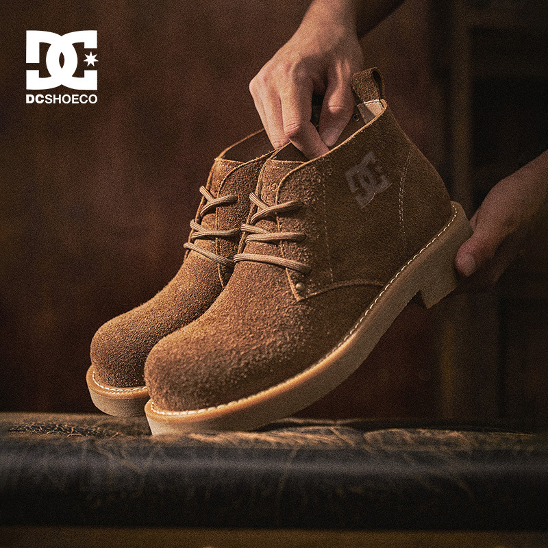 DC SHOES美拉德风马丁靴男款2025新款冬季男鞋真皮靴子复古工装靴