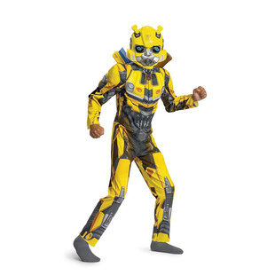 瑕疵110 150高贸尾货肌肉儿童肌肉服大黄蜂cosplay变形金刚cos服