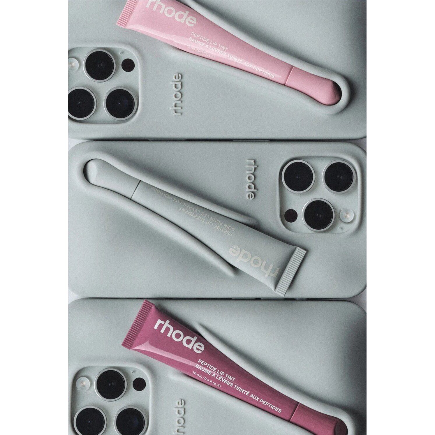 2024 Lipstick Soft Silicone DIY Rhode Phone Case with Box Su