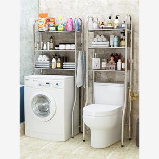 Bathroom toilet rack washing machine large storage shelf
