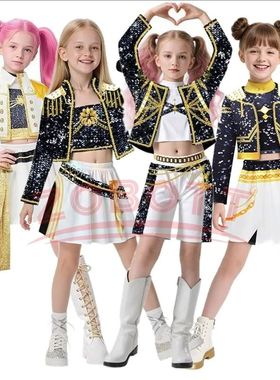 Kids K-pop Rumi Zoey Mira Cosplay Huntrix Costume 3D Print D