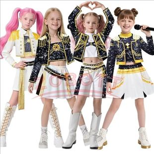 Kids K-pop Rumi Zoey Mira Cosplay Huntrix Costume 3D Print D