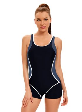 One Piece Swimsuit Women Sport Swimwear Monokinis Rash Guard