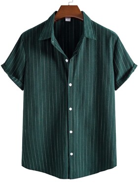Striped Shirts For Men Shirt Summer Black Tops Summer White
