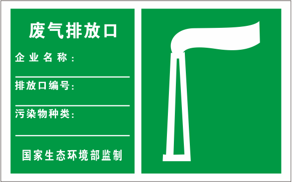 现货丶废气排放口标识牌污水排放口噪声源一般固体废物环保标志牌