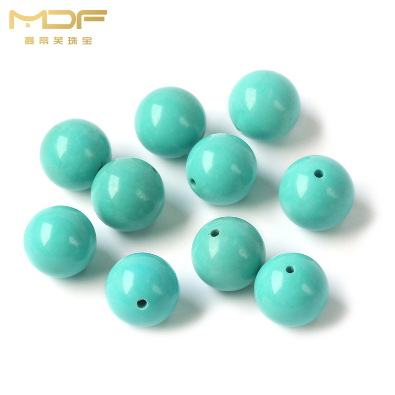 手串配珠仿绿松石高瓷浅蓝色散珠