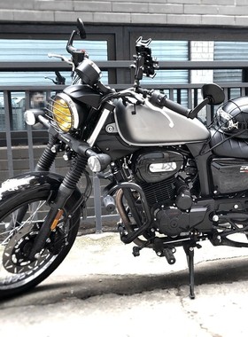 适用赛科龙RA401RA2改装手把后视镜复古车把款倒车镜铝合金反光镜