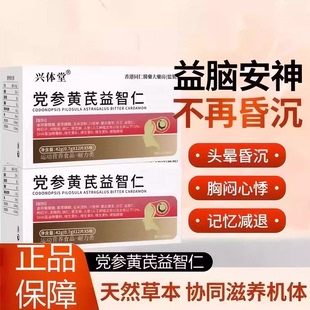 初泰晕宝党参黄芪益智仁脑心宝头脑昏沉头晕眩晕记忆减退身心健康