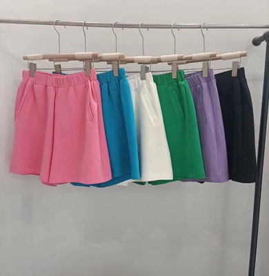 休闲裤宽松大码短裤自然腰